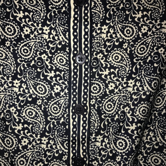 LOFT Navy Paisley Romper - Picture 4 of 8
